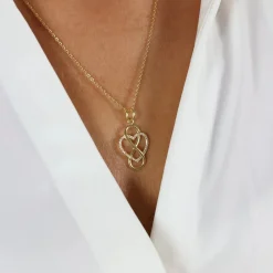 Aagaard - Halskette Forever Love in 8 kt. inkl. vergoldete Kette