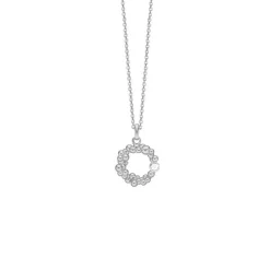 Aagaard - Halskette mit Anhänger aus Gedankenblasen und Zirkon in Silber