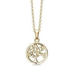 Aagaard - Lebensbaum-Anhänger aus vergoldetem Silber