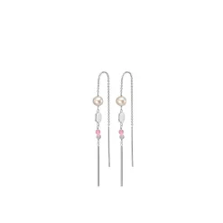 Aagaard - Ohrringe Color Your Life mit weiß/pfirsichfarbenen Perlen in silber