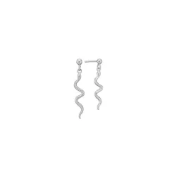 Aagaard - Schlangenohrstecker mit Anhänger in silber