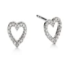 Aagaard Herzohrringe aus 14-karätigem Weißgold und Diamanten*