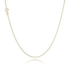 Anker Runde Halskette aus vergoldetem silber (Verschiedene Größen und Längen)