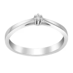 Aphrodite 14 kt. Weißgold Diamantring von 0,03 bis 0,25