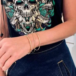 Armreifen Amerikaner aus BNH in 8 kt. Gold