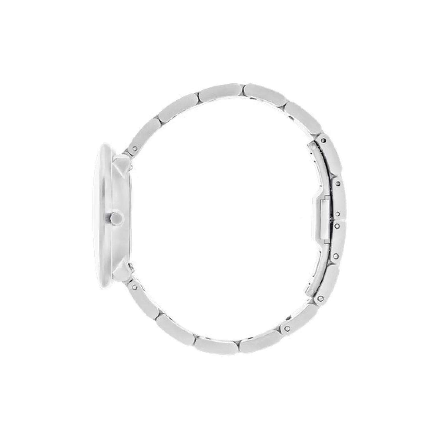 Arne Jacobsen - Bankiersuhr - Ø34 - graues Zifferblatt, Stahlarmband*