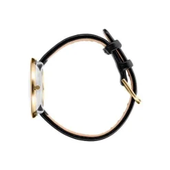 Arne Jacobsen - Bankiersuhr - Ø40 - Weißes Zifferblatt, marineblaues Armband, IPG-Gehäuse