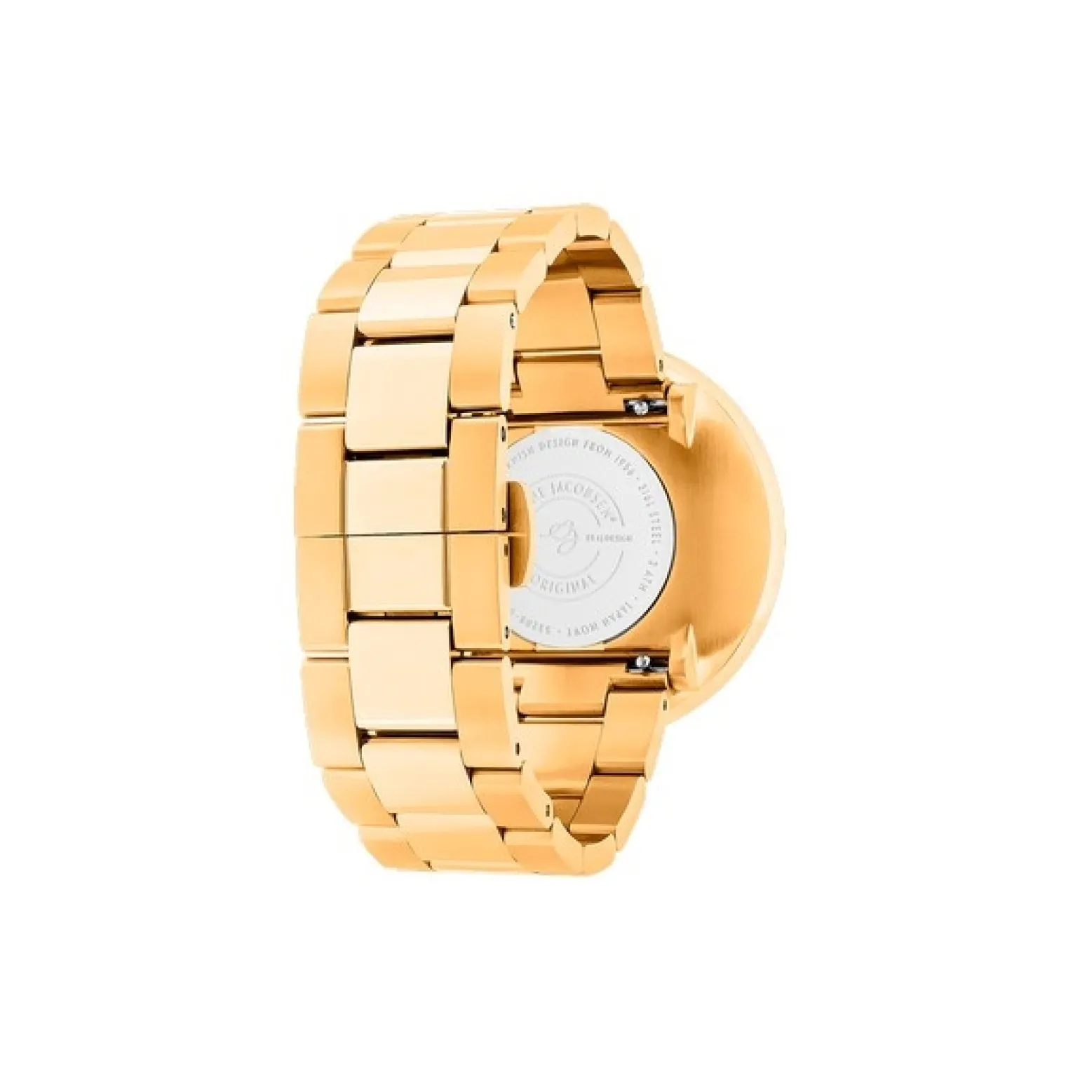 Arne Jacobsen - Rathausuhr mit grünem Zifferblatt und Goldarmband Ø40