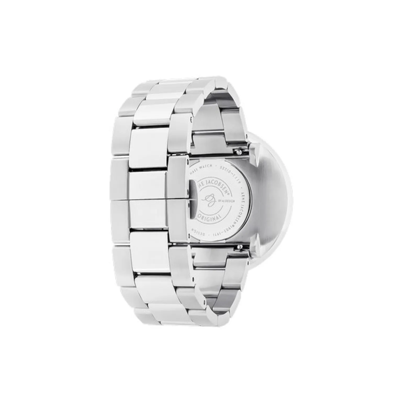 Arne Jacobsen - Rathausuhr mit grünem Zifferblatt und Stahlarmband Ø40