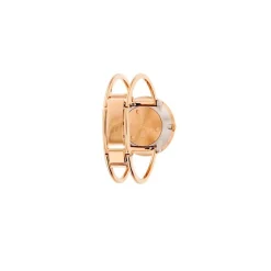 Arne Jacobsen - Römische Uhr Armreif - Ø34 - Weißes Zifferblatt, IP-Rosegold-Armreif