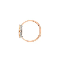 Arne Jacobsen - Römische Uhr Armreif - Ø34 - Weißes Zifferblatt, IP-Rosegold-Armreif