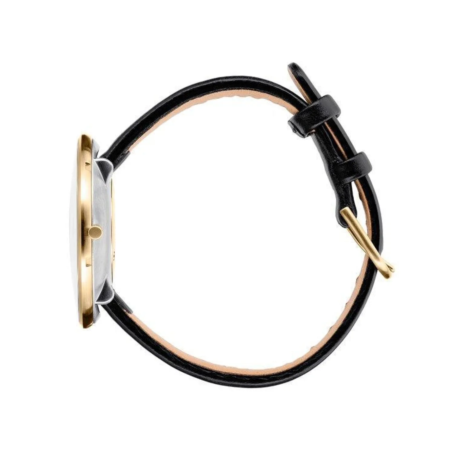 Arne Jacobsen - Römische Uhr - Ø40 - Weißes Zifferblatt, goldenes Netzarmband, IPG-Gehäuse