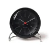 Arne Jacobsen Bankers Tischuhr - Schwarz mit schwarz