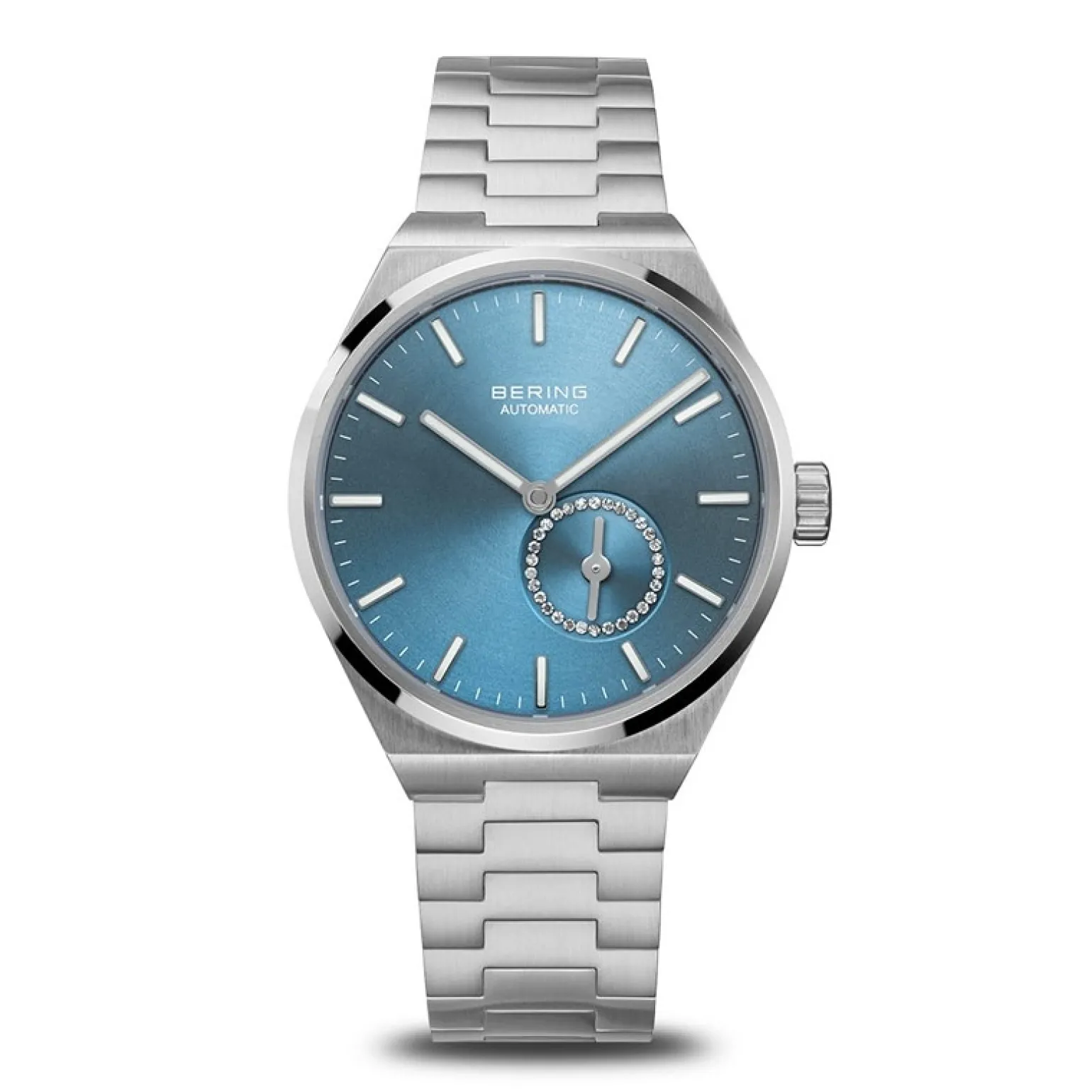 Bering - Automatische Damenuhr aus gebürstetem Stahl 35 mm