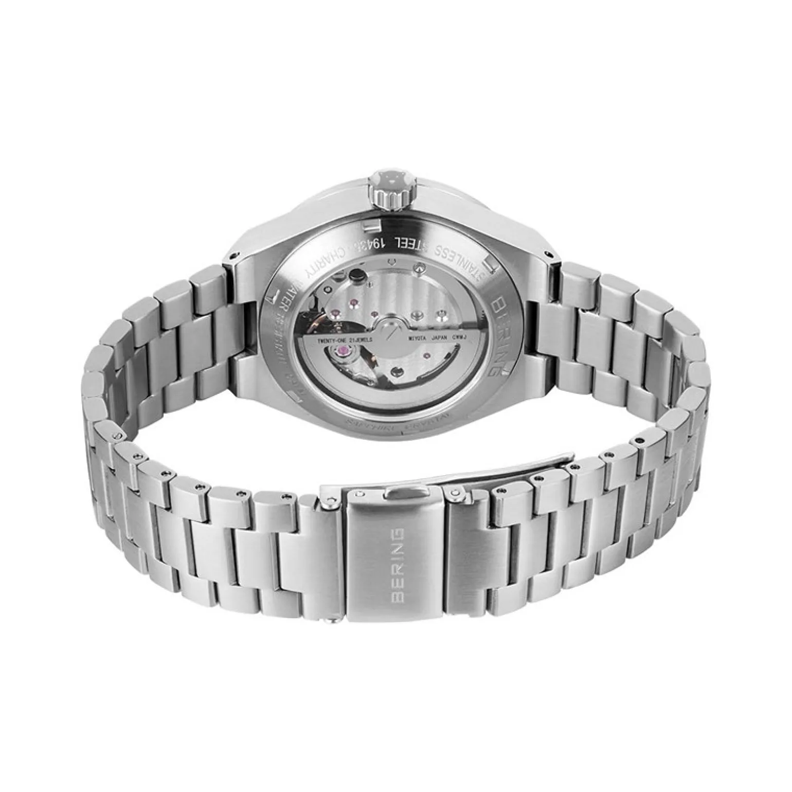 Bering - Automatische Damenuhr aus gebürstetem Stahl 35 mm