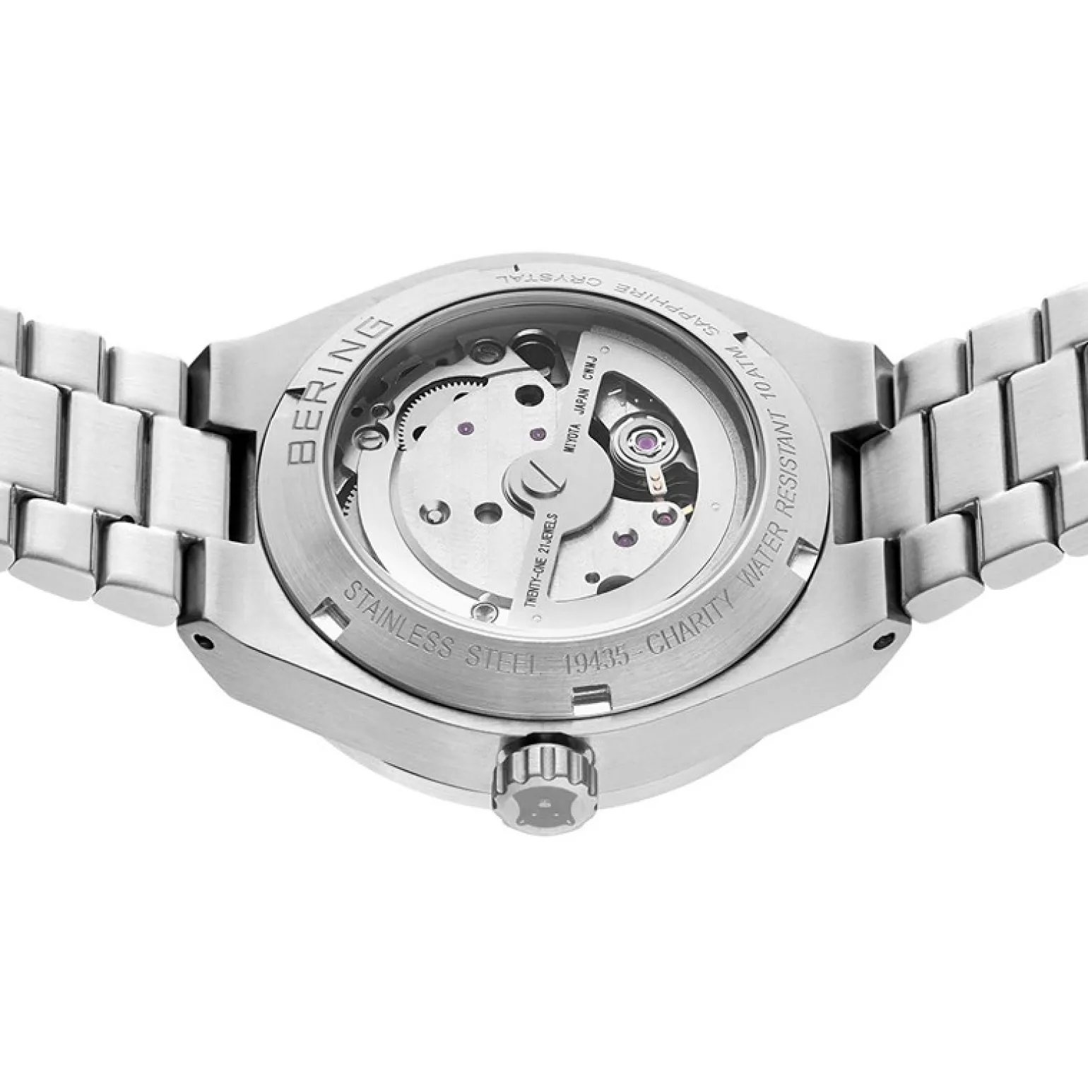 Bering - Automatische Damenuhr aus gebürstetem Stahl 35 mm