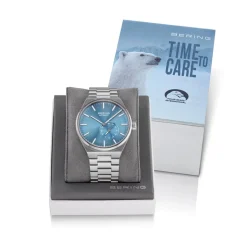 Bering - Automatische Herrenuhr aus gebürstetem Stahl 41 mm