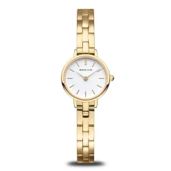 Bering - Klassische Damenuhr aus poliertem Gold Duplikat Ø22 mm