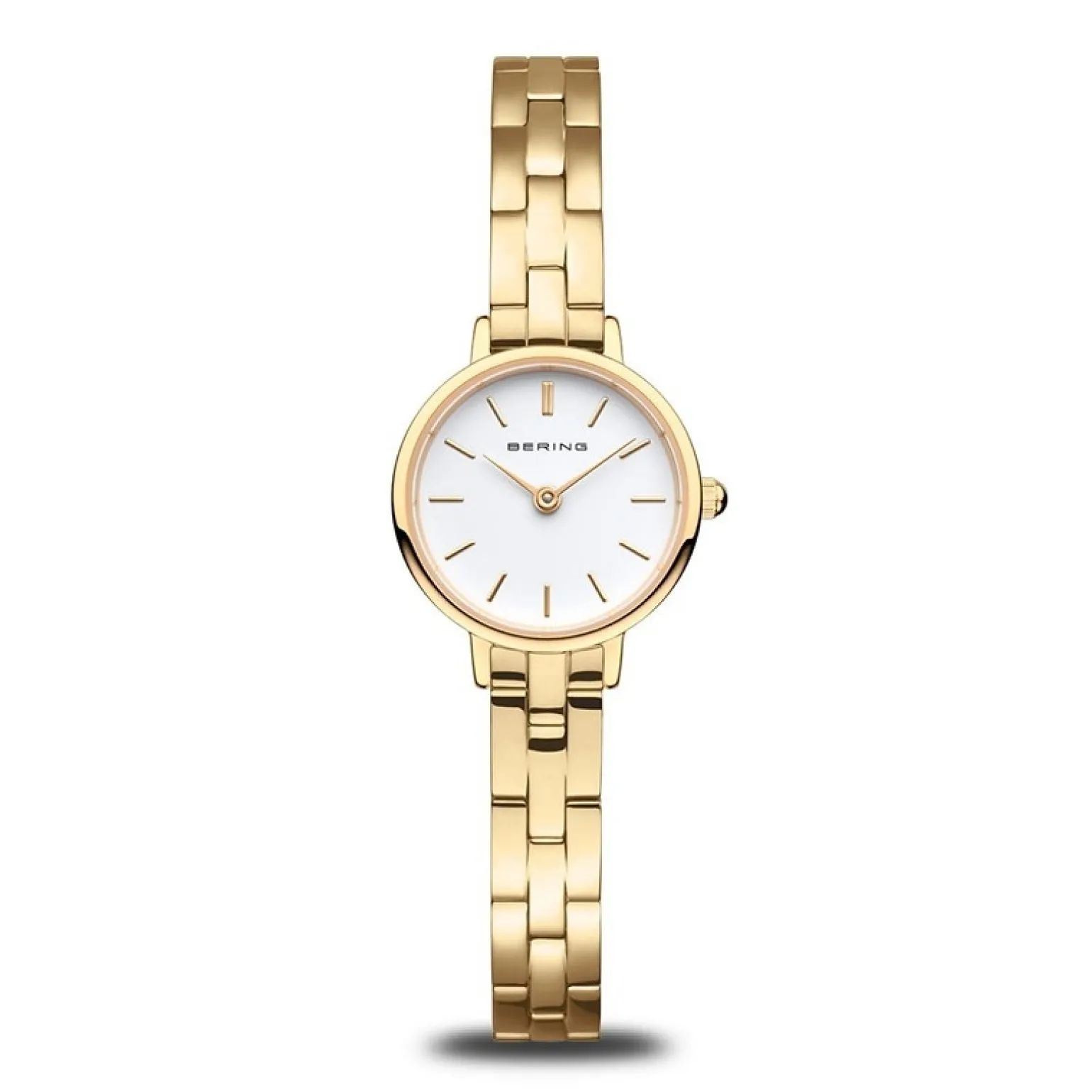 Bering - Klassische Damenuhr aus poliertem Gold Duplikat Ø22 mm