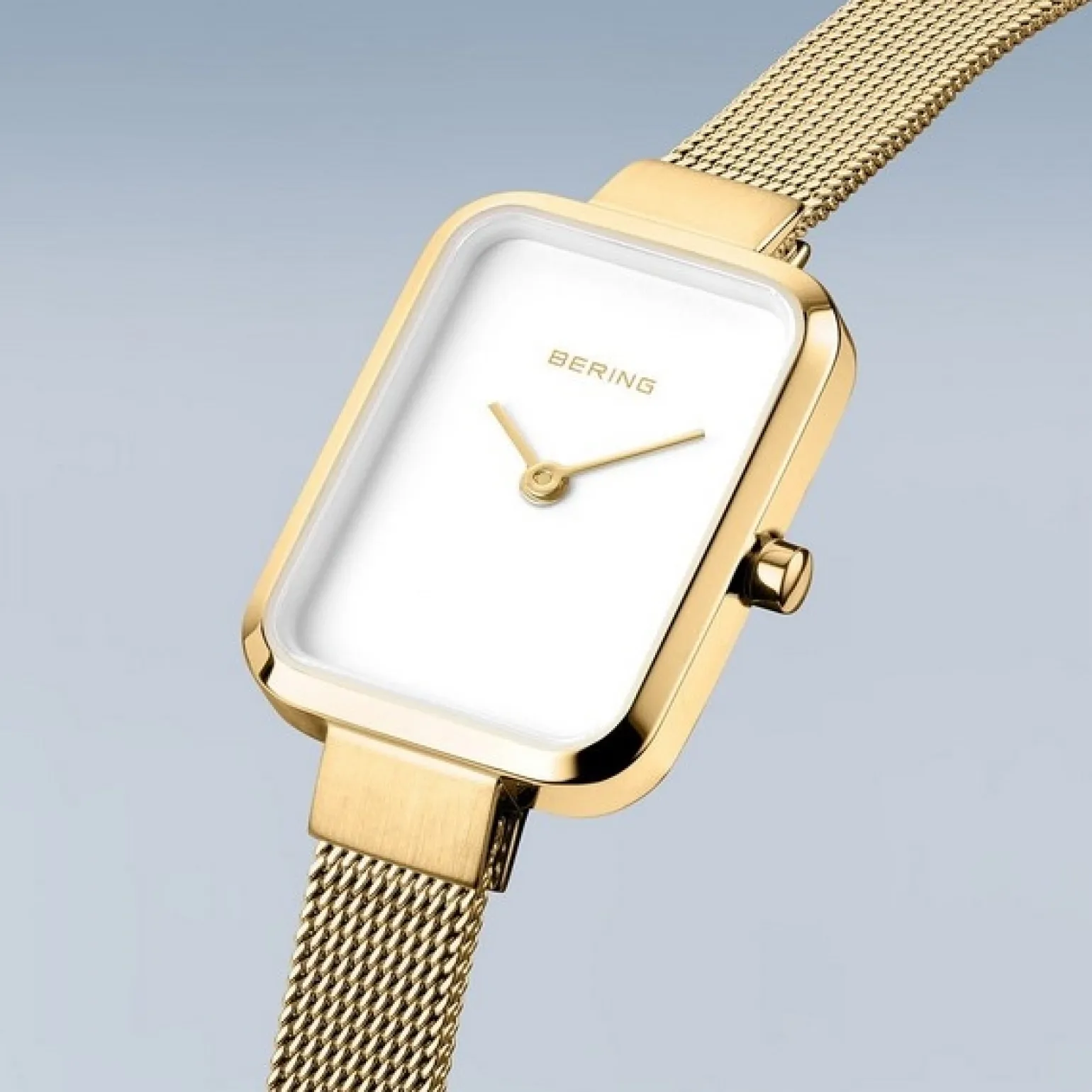 Bering - Klassische Damenuhr mit quadratischem Gehäuse Ø20 mm