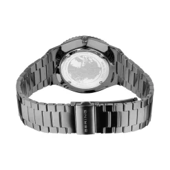 Bering - Klassische Herrenuhr in gebürstetem Grau mit grauem Zifferblatt