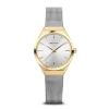 Bering - Ultra Slim Damenuhr in Gold- und Silberfarben 29 mm
