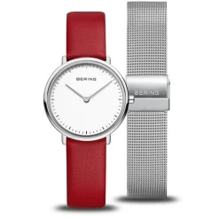 Bering - Ultra Slim Damenuhr aus poliertem Stahl Ø29 mm