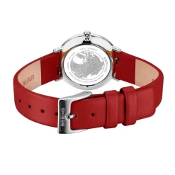 Bering - Ultra Slim Damenuhr aus poliertem Stahl Ø29 mm