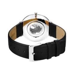 Bering - Ultra Slim Unisex-Uhr in Silberfarben mit weißem Zifferblatt. Ø 39 mm.