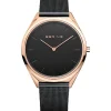 Bering Ultra Slim Unisex-Uhr in poliertem Roségold