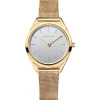 Bering Ultra Slim Unisex-Uhr in poliertem Gold