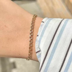 Bismark 8 kt Gold armband in verschiedenen Breiten und Längen