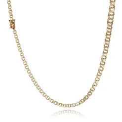 Bismark 14 kt Gold Halskette (Verschiedenen Breiten und Längen)