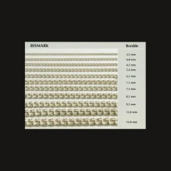 Bismark-Halskette und Armband aus Silber (Verschiedene Größen und Längen)