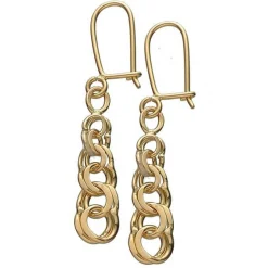 Bismark-Ohrringe aus 8 Karat Gold