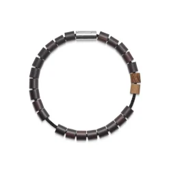 Black Sun SURF POOL, UAE schwarze Nylonschnur und Perlen mit Silberverschluss