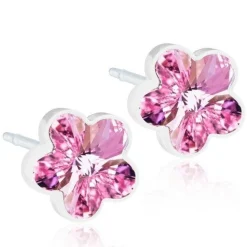 Blomdahl - Ohrringe Blume Hell Rose Ø6 mm