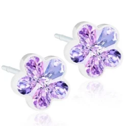 Blomdahl - Ohrringe Blume Violett Ø6 mm