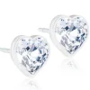 Blomdahl - Ohrringe Herz Kristall Ø6 mm