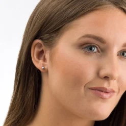 Blomdahl - Silberner Titan-Ohrring Ø5 mm