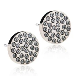 Blomdahl - Titan-Ohrringe Brillant Plenum Schwarzer Diamant Ø10 mm**