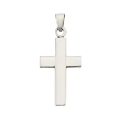 BNH - Kreuzanhänger mit breitem Pfosten in silber (Large)