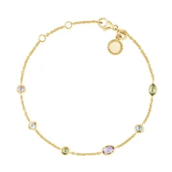 ByBirch - Laya armband i vergoldete silber m zirkonia