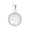 ByBirch - Lebensbaum-Anhänger mit weißem Zirkonia