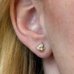 ByBirch - Meine Ohrringe in vergoldete silber m zirkonia