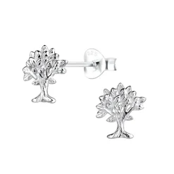 ByBirch - Ohrringe in silber mit Baum des Lebens