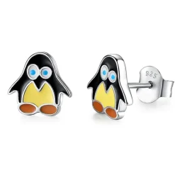 ByBirch Kinder - Ohrringe aus silber mit Pinguin