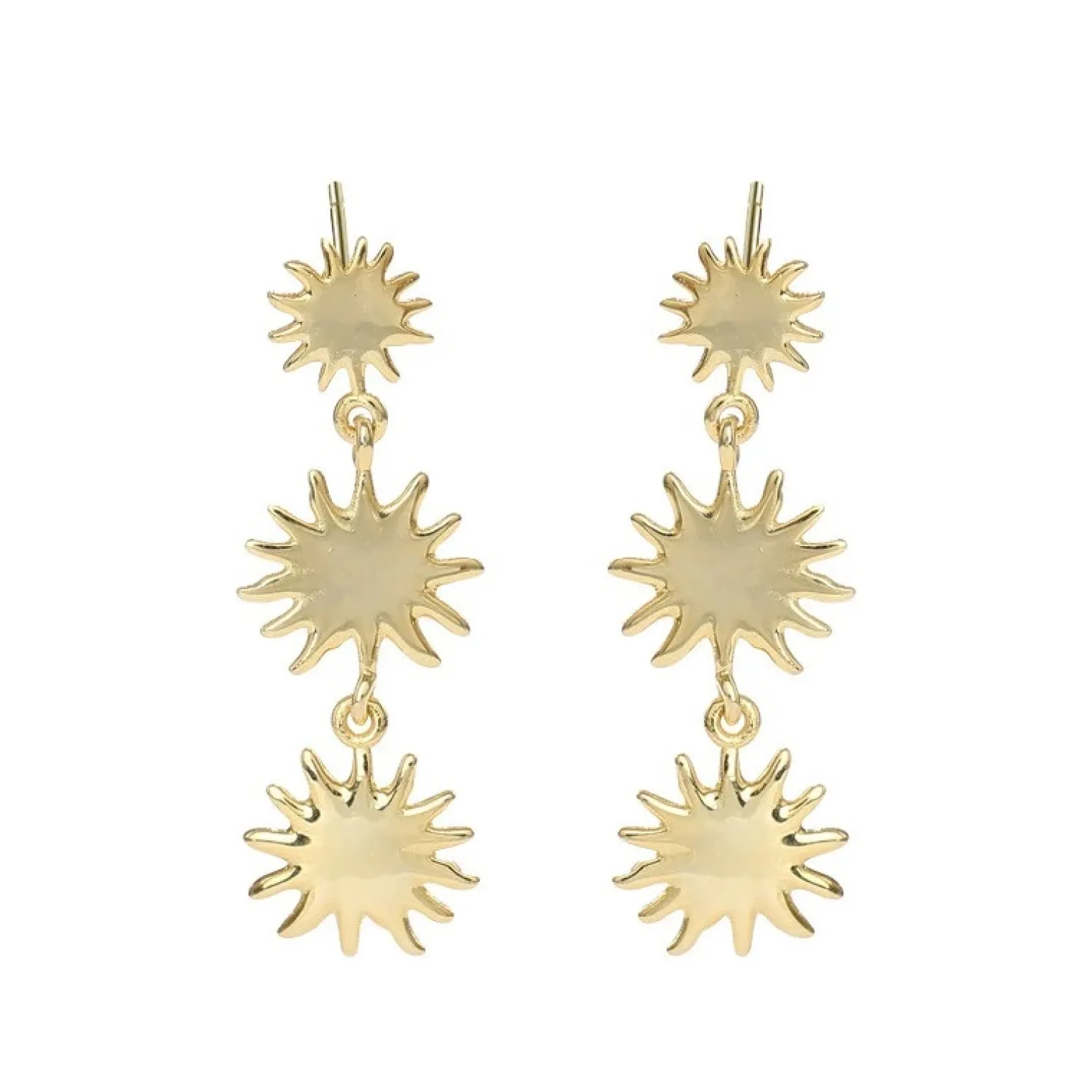 ByBirch vergoldete - Sahara-Ohrringe in silber