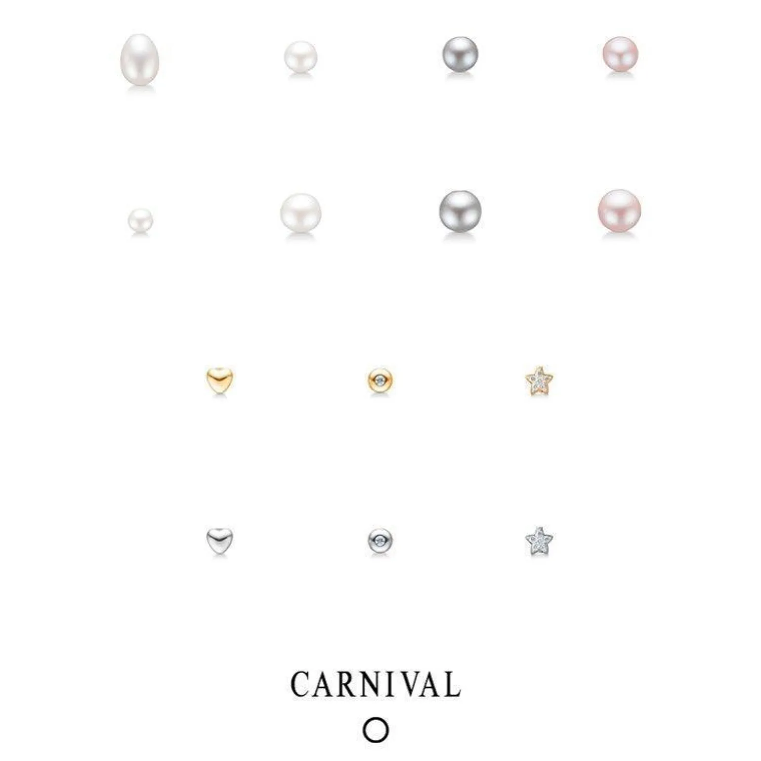 Carnival - Vergoldete Ohrringe mit Rauchquarz und Zirkonia