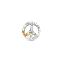 Christina - Shine in Peace Charm in silber für Lederarmband